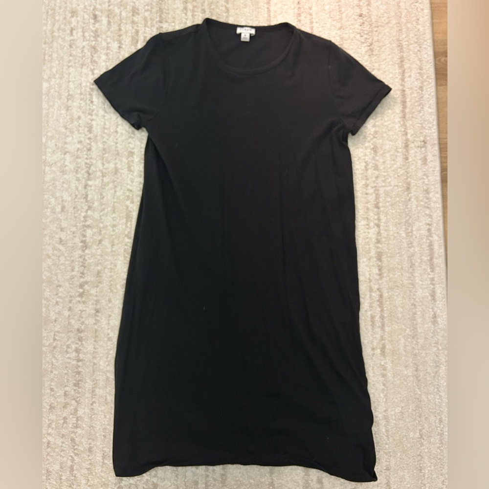 JCrew Black T-Shirt Shift Dress